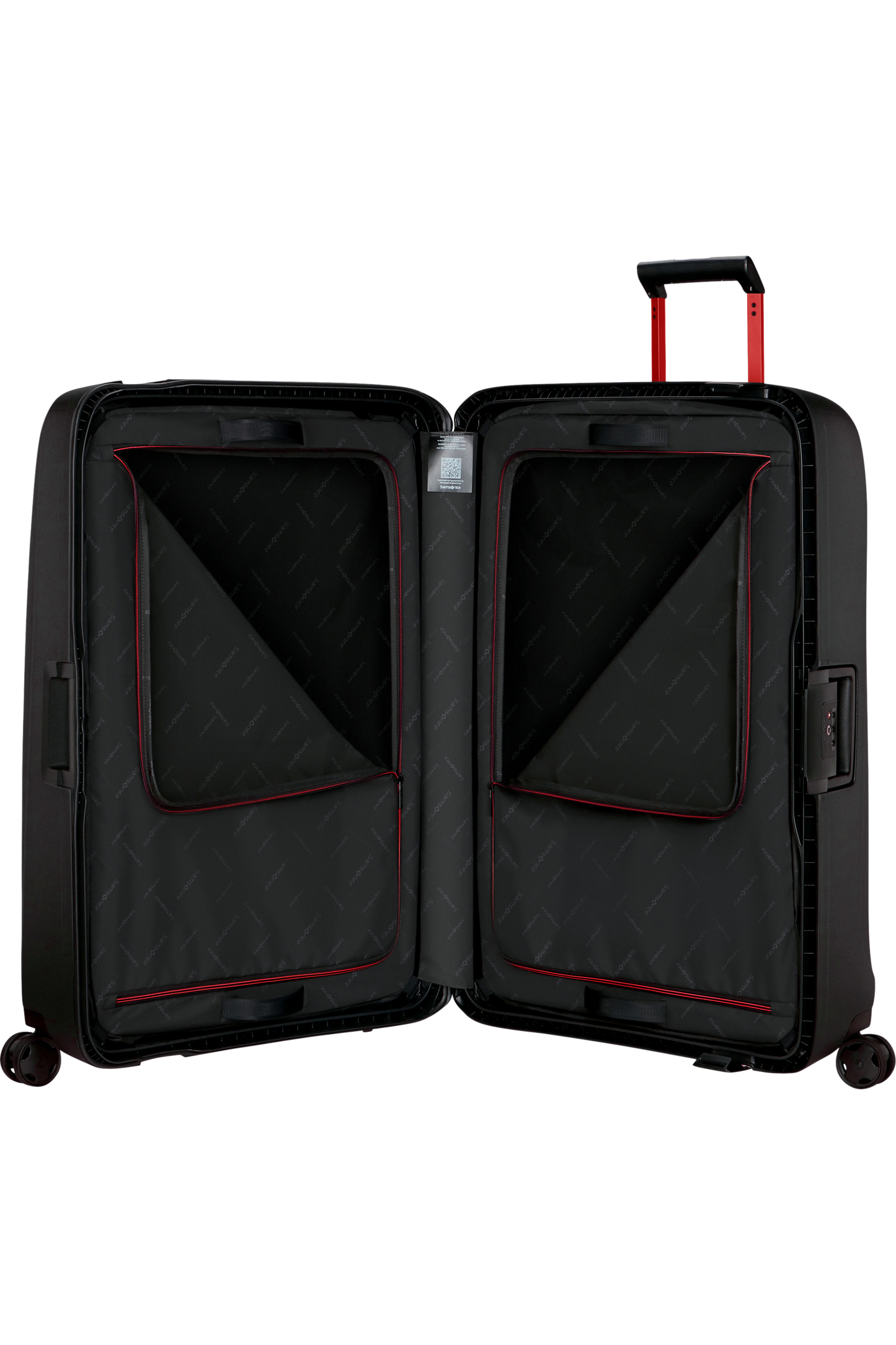 Essens Valise à 4 roues 81cm - Charcoal/Red