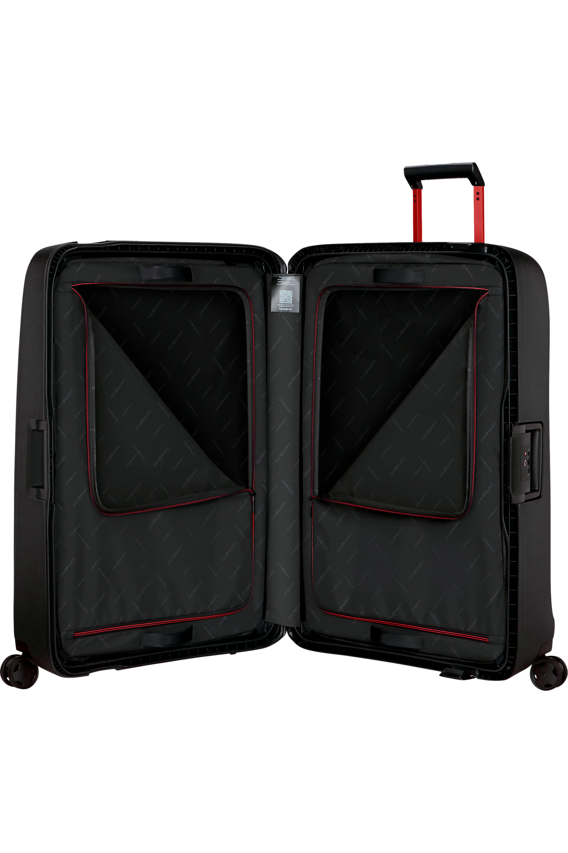 Essens Valise à 4 roues 81cm - Charcoal/Red