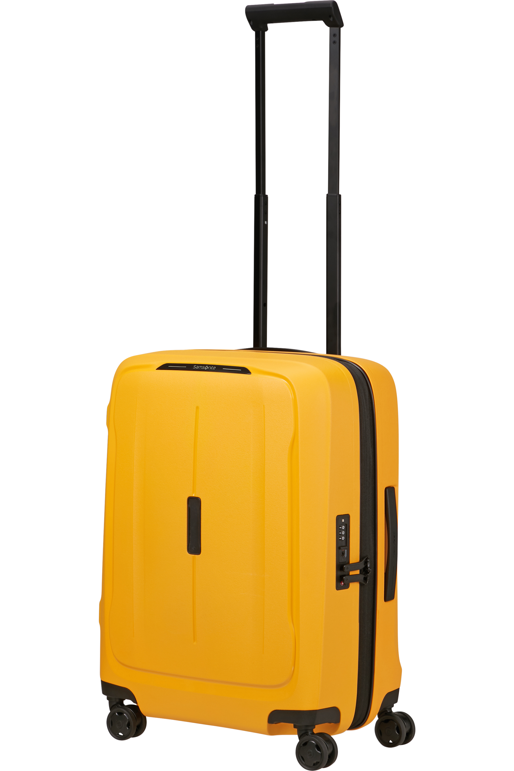 Essens Valise à 4 roues extensible 55cm - Jaune Brillant