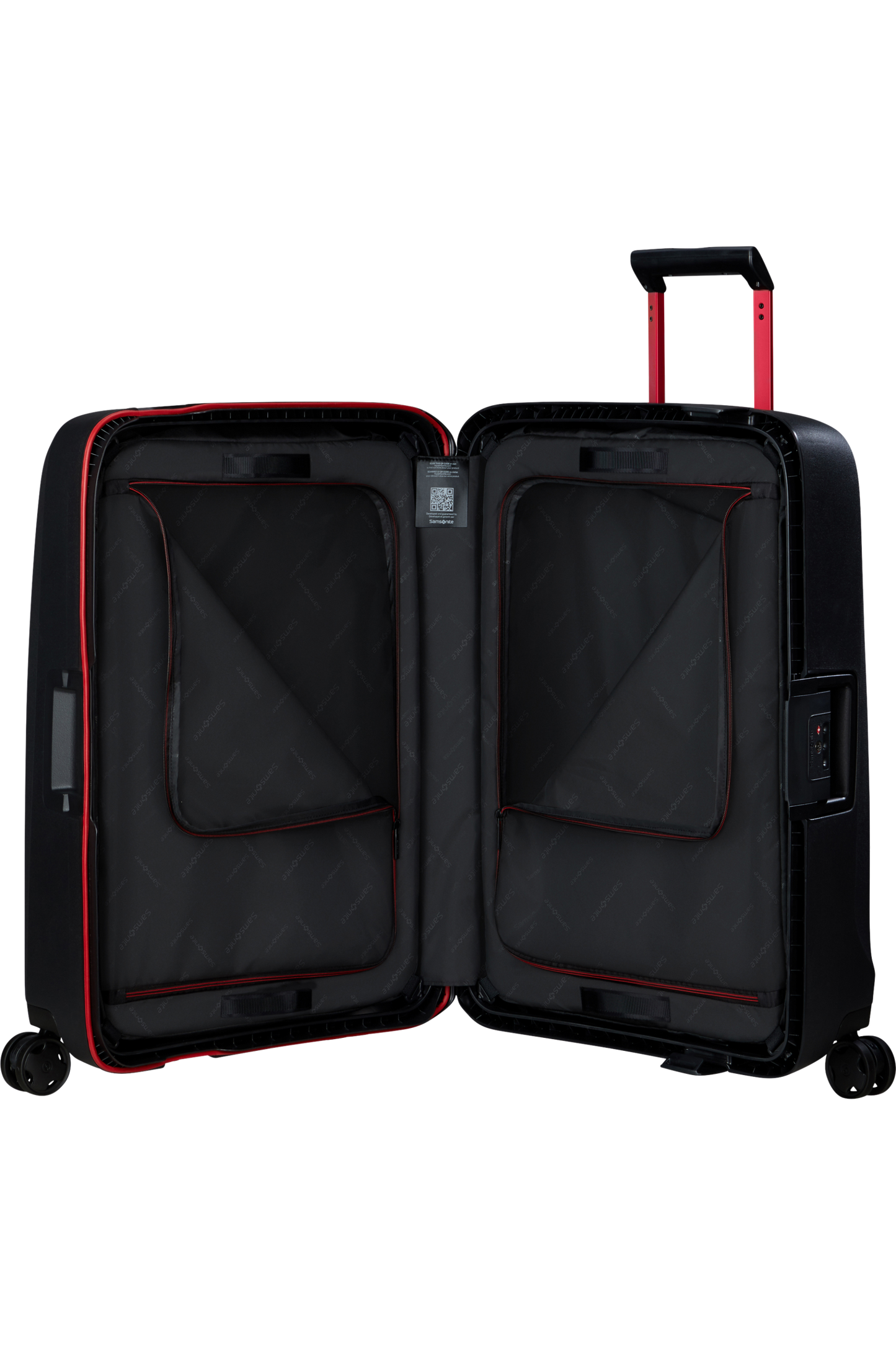 Essens Valise à 4 roues 69cm - Charcoal/Red