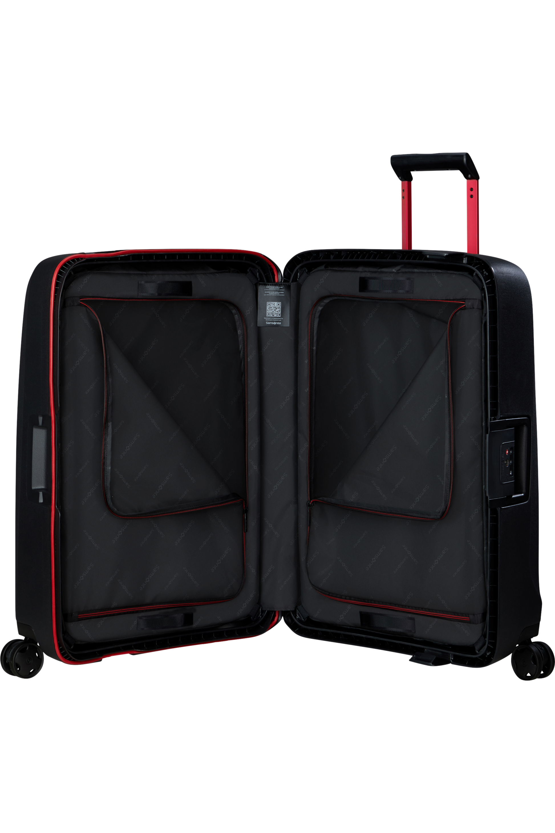 Essens Valise à 4 roues 69cm - Charcoal/Red
