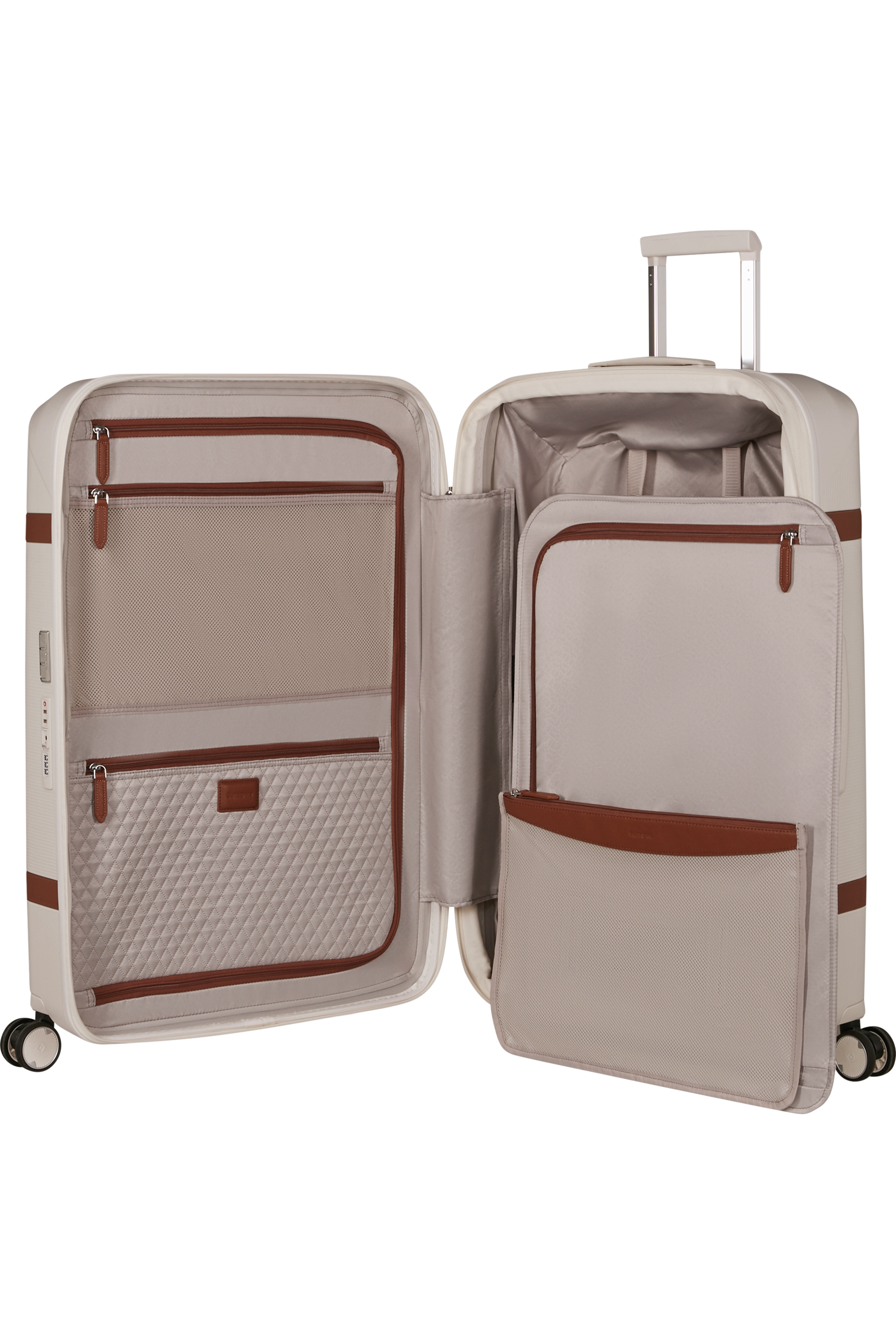 Image Valise 4 roues extensible 75cm - Ivoire