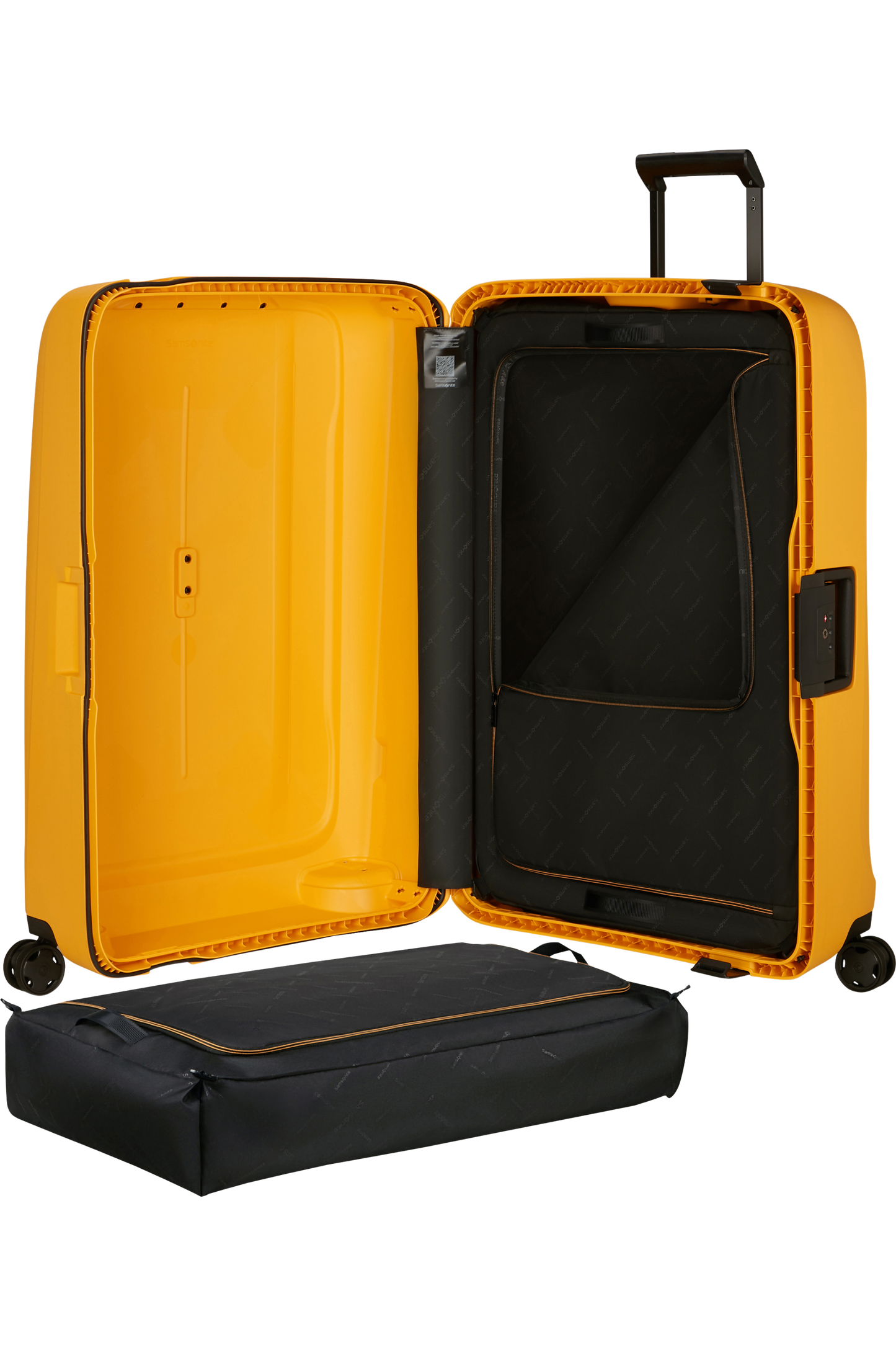 Essens Valise à 4 roues 81cm - Jaune Brillant