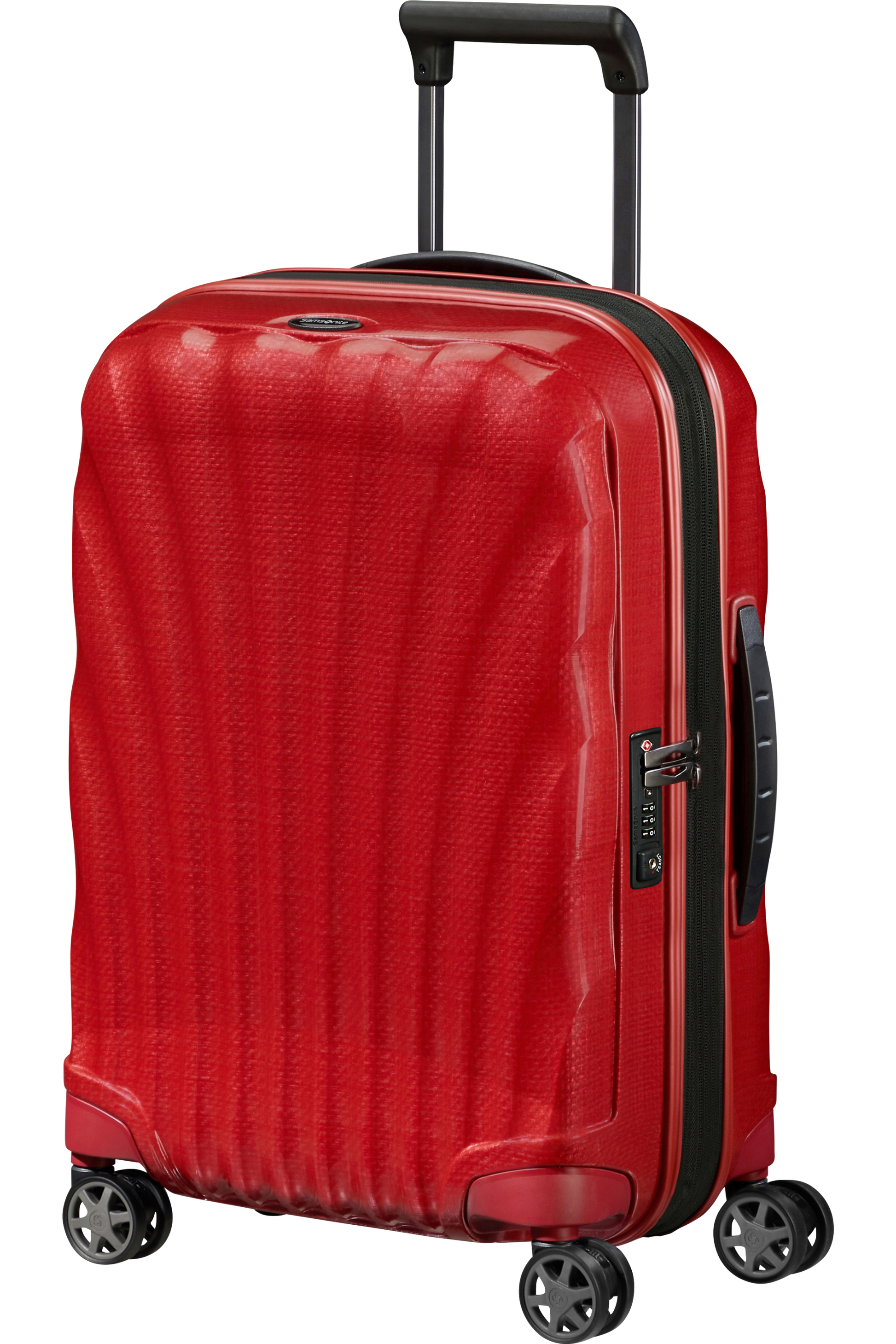 C-Lite Valise à 4 roues extensible 55cm - Rouge piment