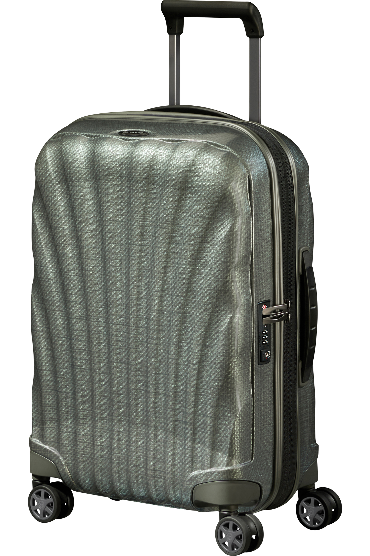 C-Lite Valise à 4 roues extensible 55cm - Vert métal