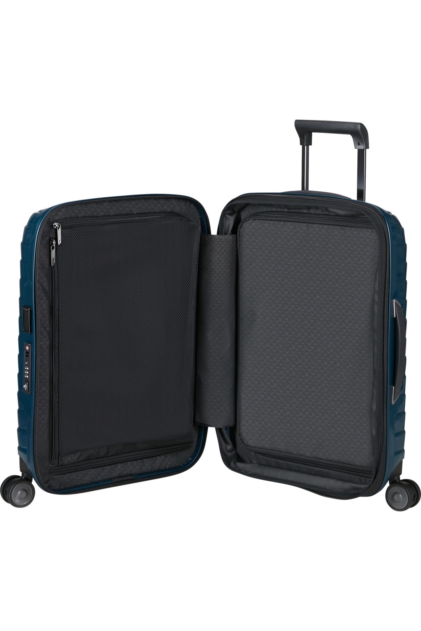 Proxis Valise à 4 roues extensible 55cm - Bleu pétrole