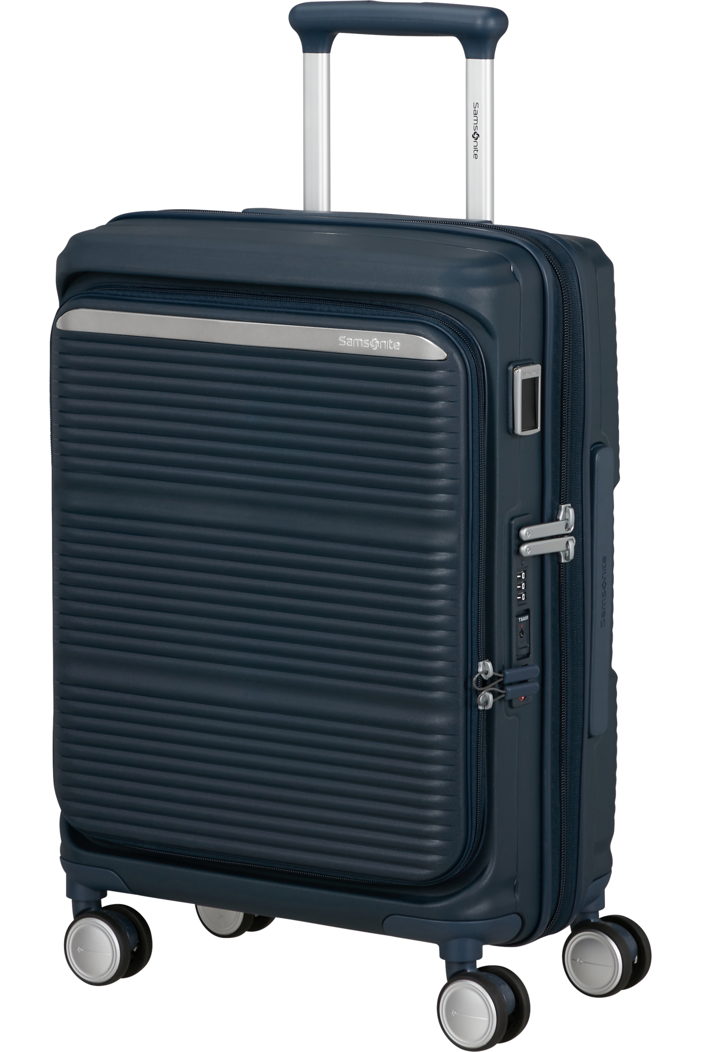 Paralux Valise 4 roues extensible 55cm - Bleu marine foncé