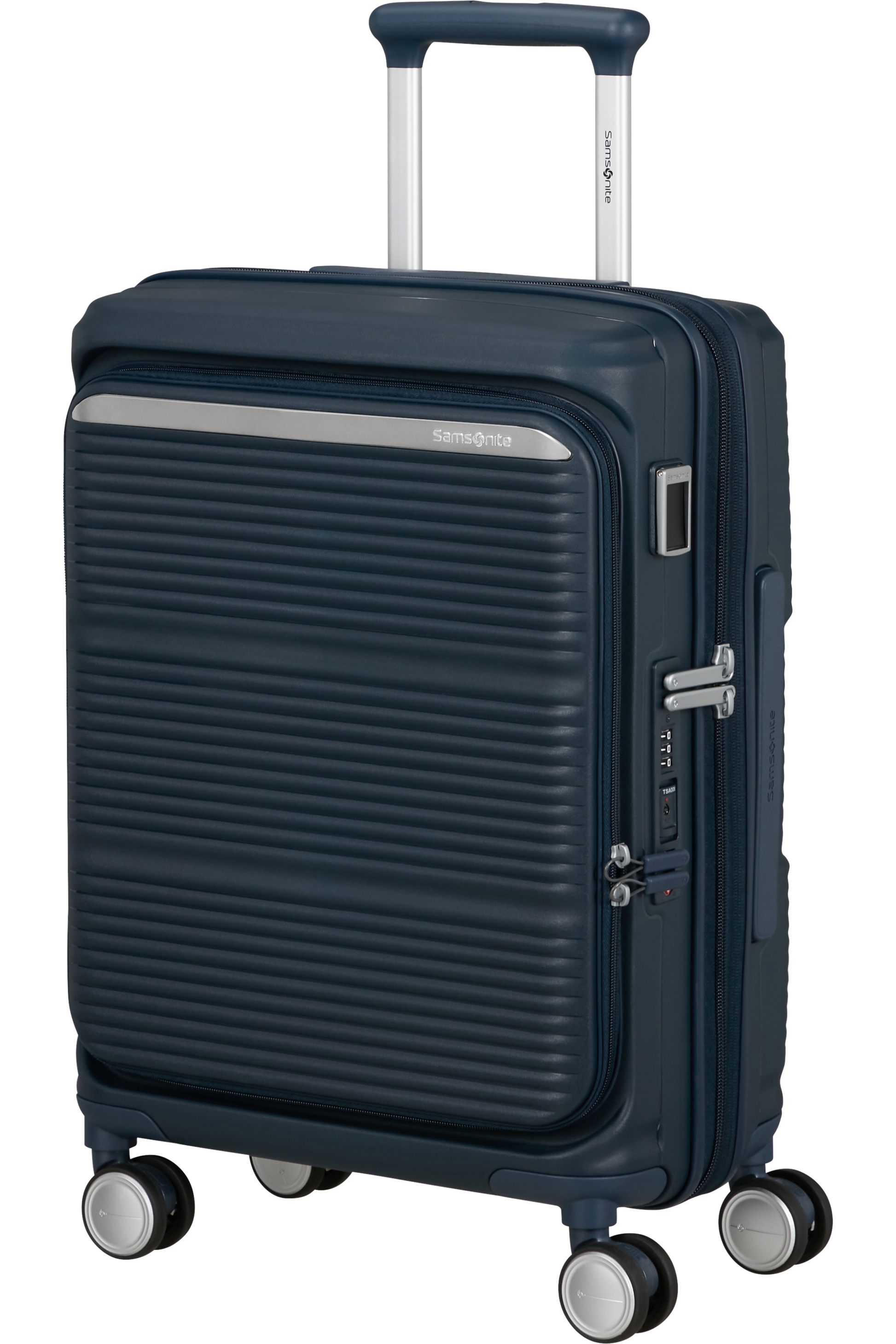 Paralux Valise 4 roues extensible 55cm - Bleu marine foncé
