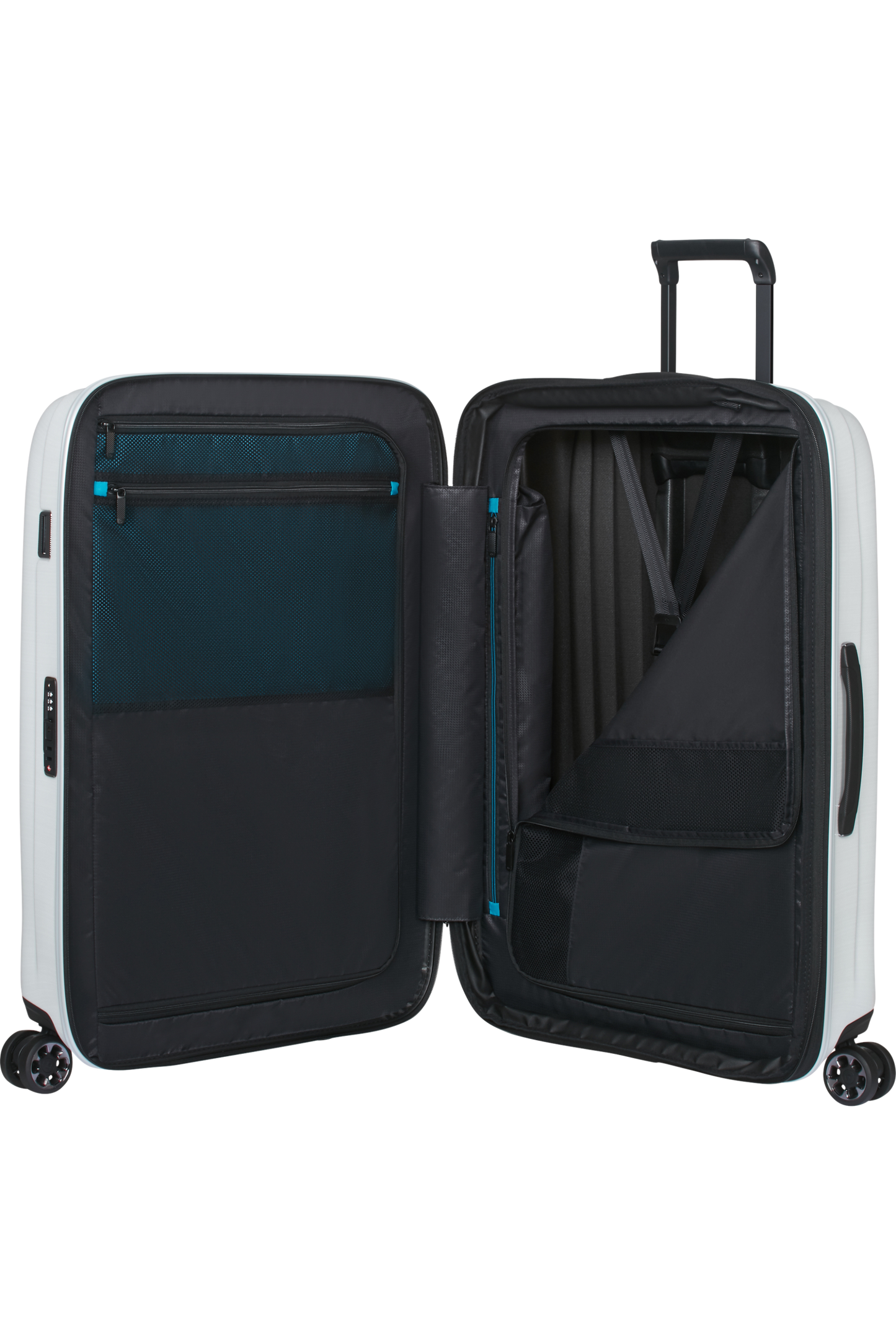 Nexis Valise à 4 roues extensible 76cm - Cotton White