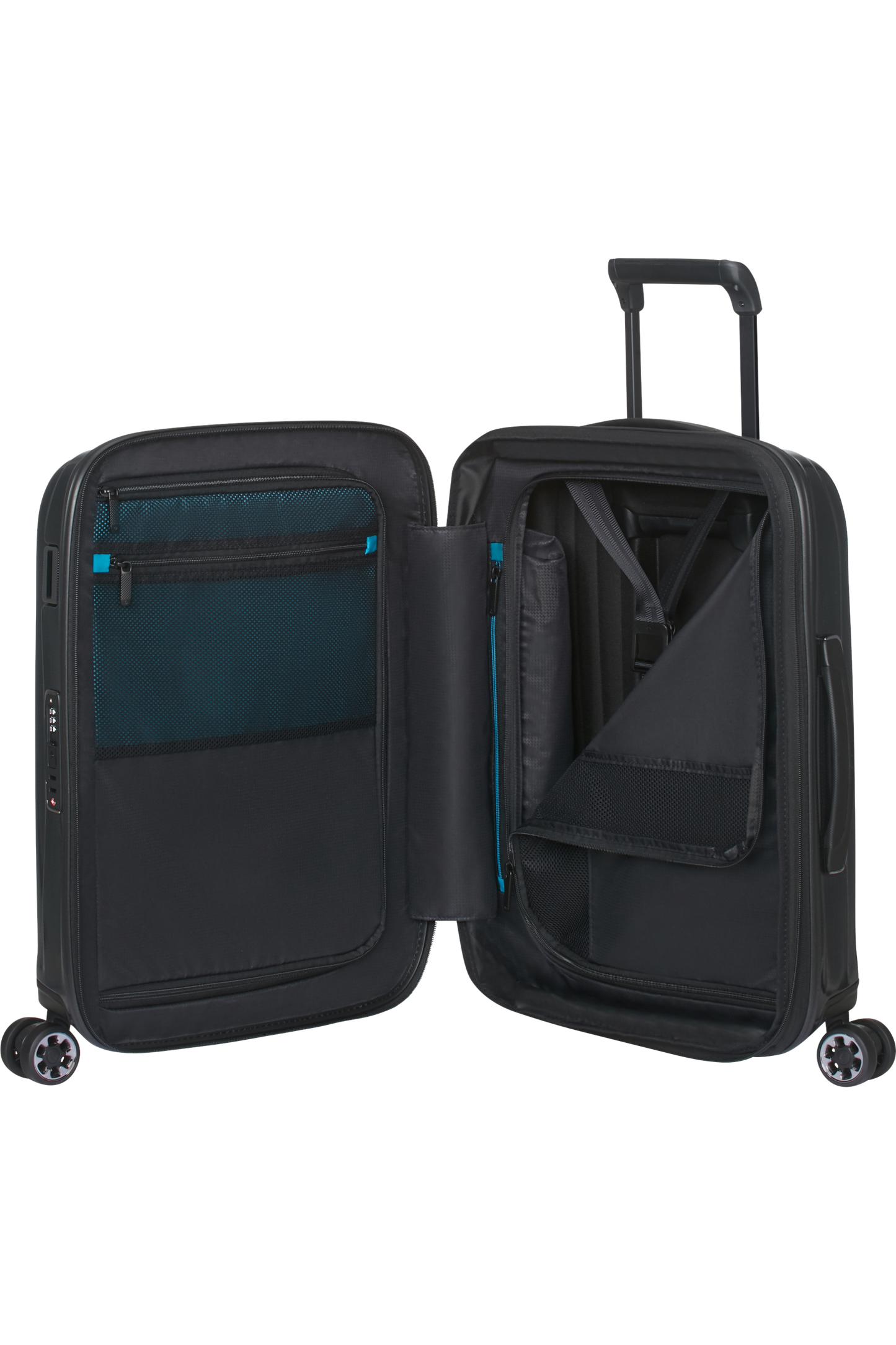 Nexis Valise à 4 roues extensible 55cm - Noir Onyx